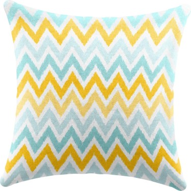 Подушка квадратная Cortin «Икат шеврон»