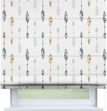 Римская штора «Кортин» для проема «Любимые стрелки»