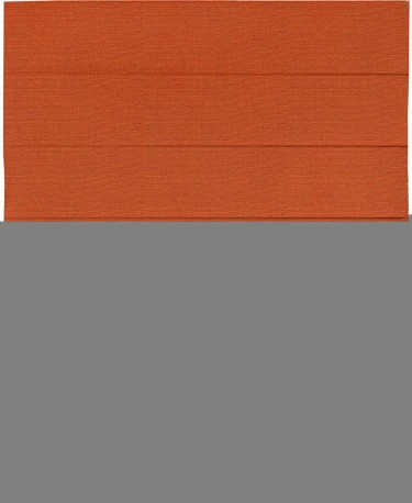 Римская штора «Кортин» с кантом Джестер, для проема, ткань лён терракотовый