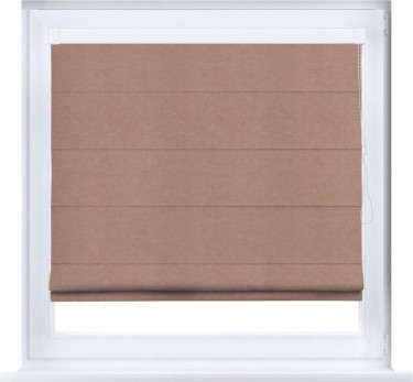 Римская штора «Кортин» кассетная, ткань вельвет брусничный джем