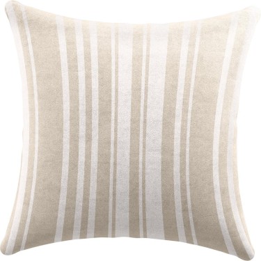 Подушка квадратная Cortin «Бежевые вертикальные полоски»