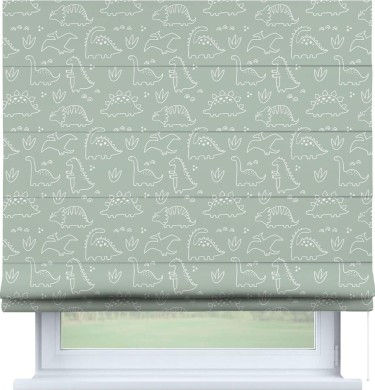 Римская штора «Кортин» для проема «Динопарк»