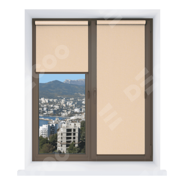 Рулонная штора Мини Фокус 04 персик