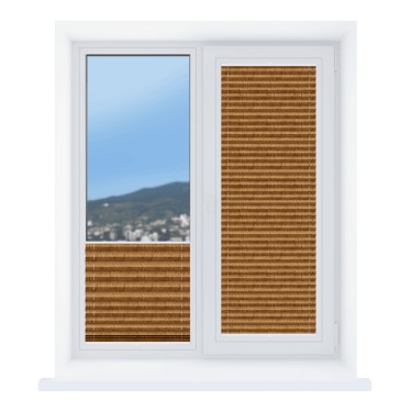 Штора плиссе Краш перламутр охра