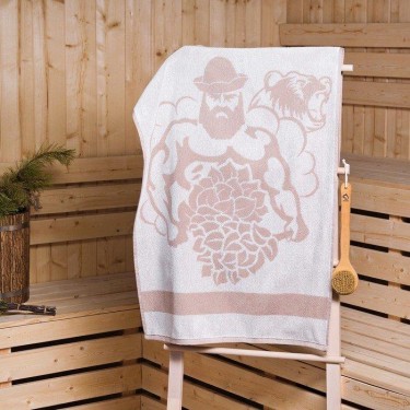 Полотенце махровое Этель "С лёгким паром" 67х130 см, 420 гр/м2, 100% хлопок