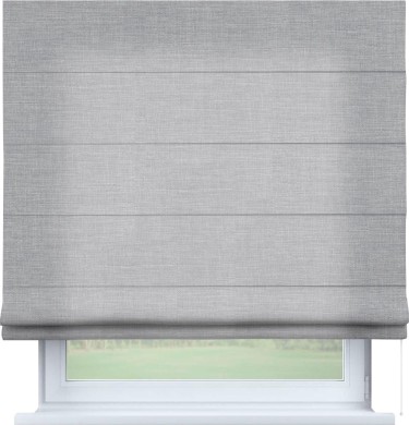 Римская штора «Кортин» для проема, ткань лён серый