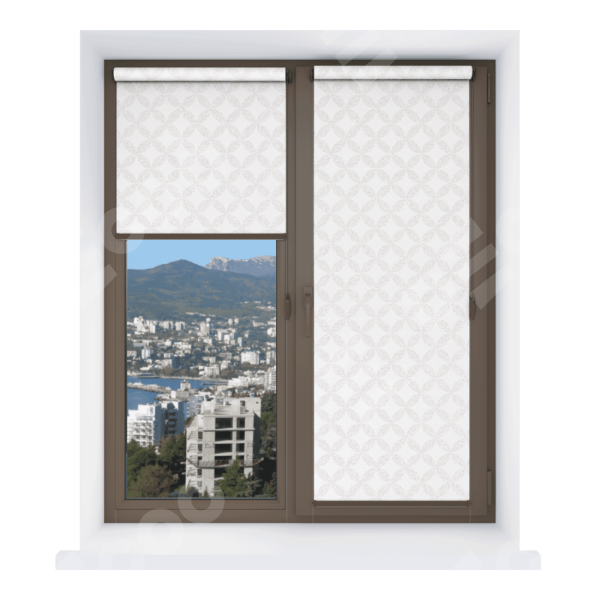 Рулонная штора Мини Барселона белый 01