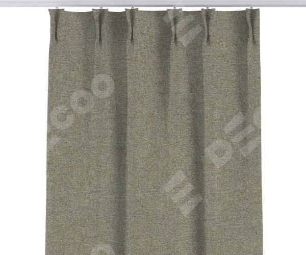 Комплект штор на тесьме «Кустик», лён блэкаут светло-бежевый