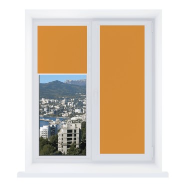 Рулонная штора Уни 2 Натали ВО оранжевый 95