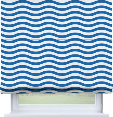 Римская штора «Кортин» для проема «Волнистые линии»