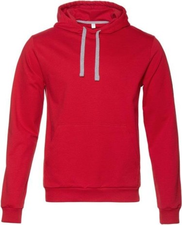 Толстовка унисекс, размер XL, цвет красный