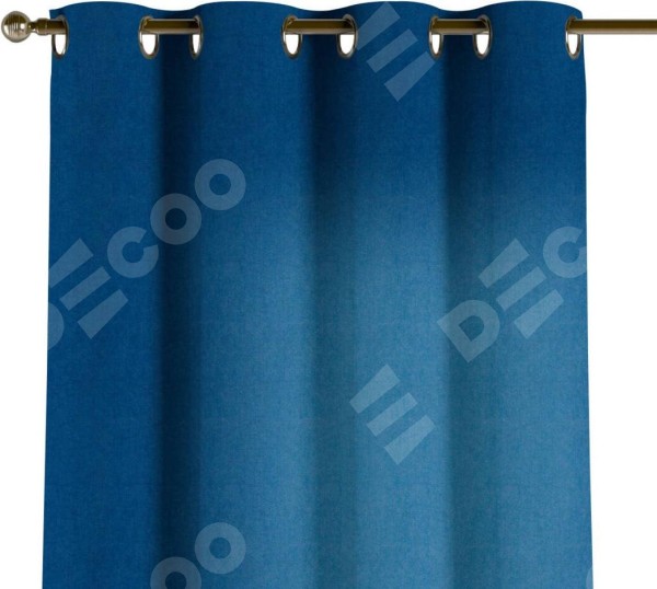 Комплект штор на люверсах вельвет синий