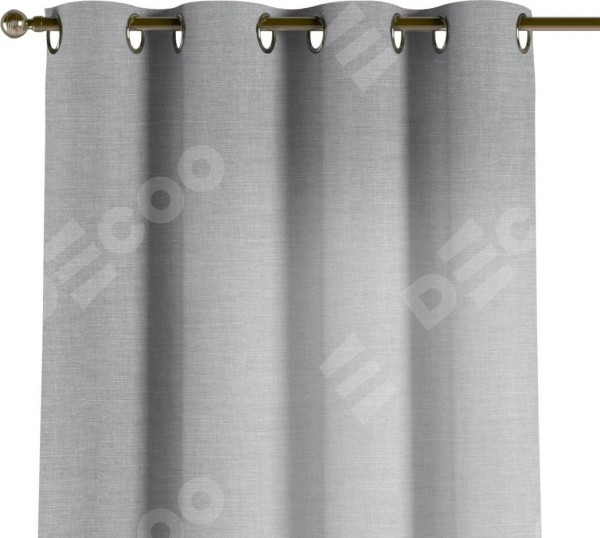 Комплект штор на люверсах лён серый
