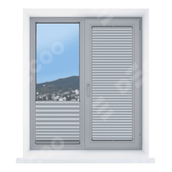 Штора плиссе Корона серый