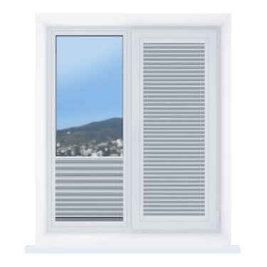 Штора плиссе Корона серый