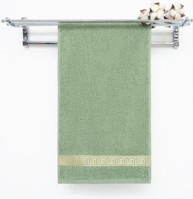 Полотенце махровое Афина 70*120 см, болотный, хл 100%, 430 г/м2