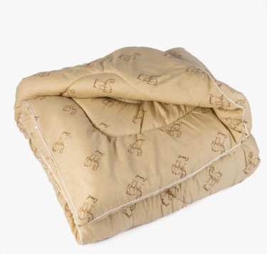 Одеяло Верблюд зимнее 172х205 см, МИКС полиэфирное волокно, п/э 100%