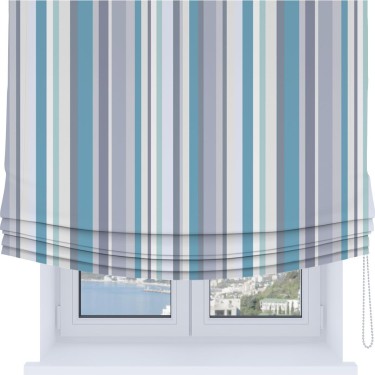 Римская штора Soft с мягкими складками, «Морские линии»