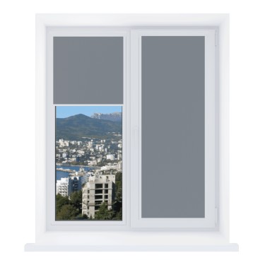 Рулонная штора Уни 2 Респект DM ВО 08 темно-серый