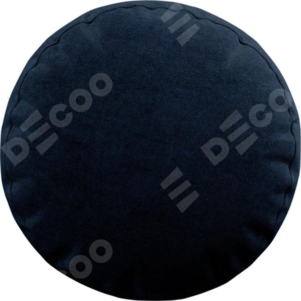 Подушка круглая Cortin вельвет тёмно-синий