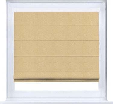 Римская штора «Кортин» кассетная, ткань софт однотонный бежевый