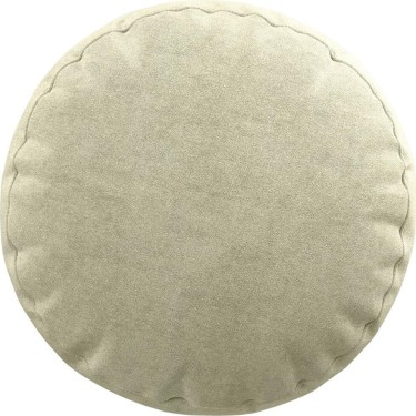 Подушка круглая Cortin бархат молочный