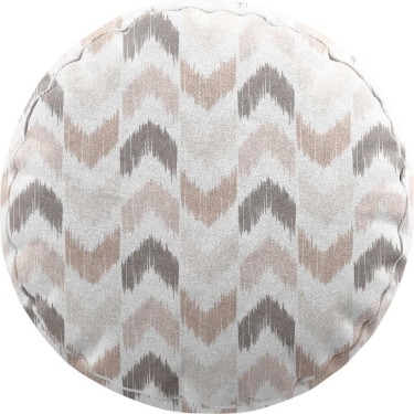 Подушка круглая Cortin «Икат стрелки»