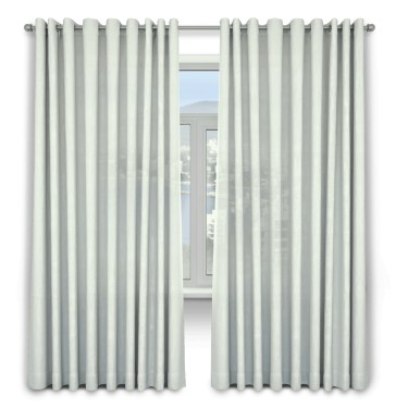 Шторы на люверсах ткань вельвет кремовый